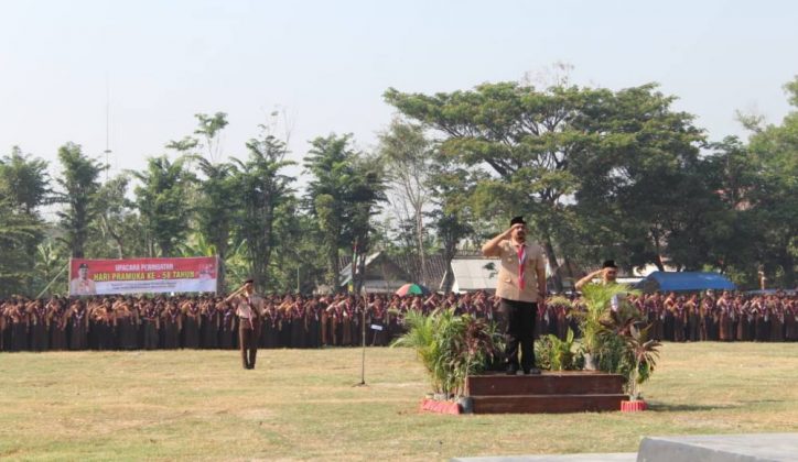 Kak Ony Anwar Menjadi Pembina Apel Hari Pramuka Ke-58 Kwarcab Ngawi ...