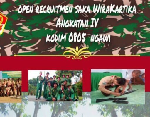 Pendaftaran Anggota Baru Saka Wira Kartika Kodim 0805 Ngawi