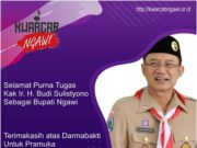Selamat Purna Tugas kepada Kak Ir. H. BUDI SULISTYONO