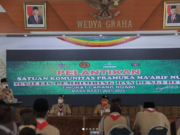 Pelantikan Majelis Pembimbing dan Pengurus Satuan Komunitas Pramuka Ma’arif NU Cabang Ngawi Masa Bakti 2021-2025
