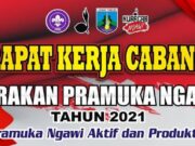 Rakercab 2021, Kwartir Cabang Gerakan Pramuka Ngawi Usung Tema Pramuka Aktif dan Produktif